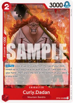 Curly.Dadan OP02-005 card