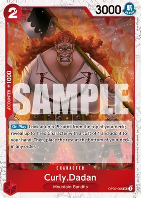 Curly.Dadan OP02-005 card
