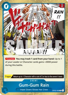 Gum-Gum Rain OP02-068 card
