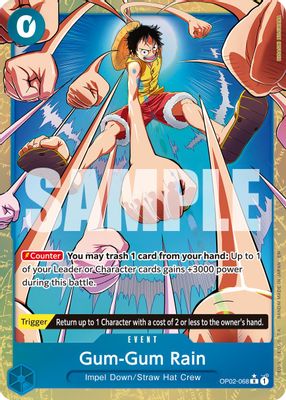 Gum-Gum Rain OP02-068 card