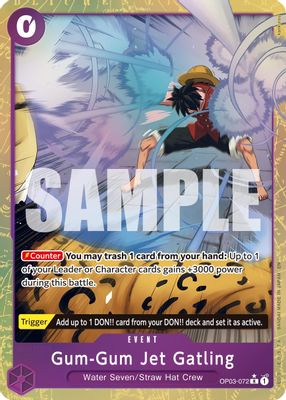 Gum-Gum Jet Gatling OP03-072 card