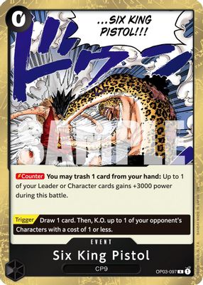 Six King Pistol OP03-097 card