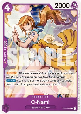 O-Nami ST18-002 card