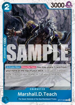 Marshall.D.Teach ST17-005 card