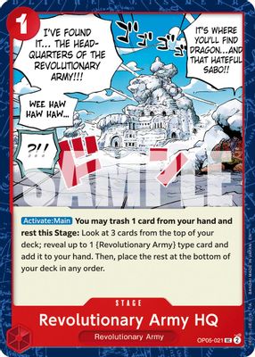 Revolutionary Army HQ OP05-021 card