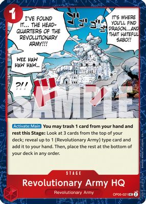 Revolutionary Army HQ OP05-021 card