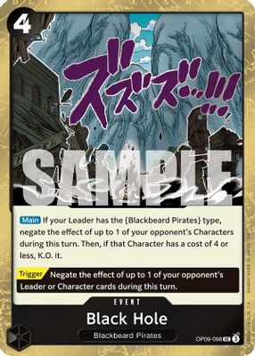 Black Hole OP09-098 card