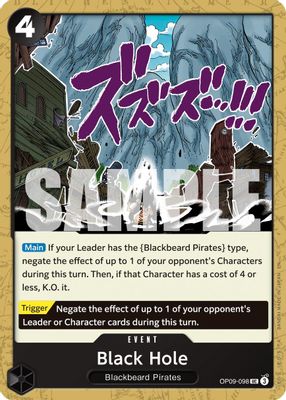 Black Hole OP09-098 card