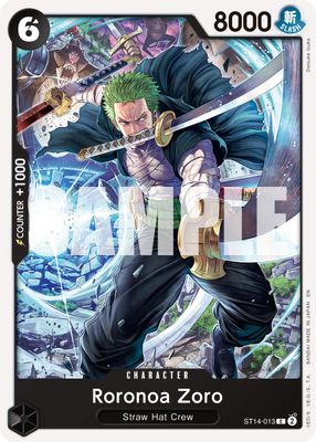 Roronoa Zoro ST14-013 card