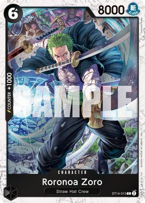 Roronoa Zoro ST14-013 card