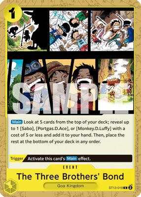 The Three Brothers' Bond ST13-019 card