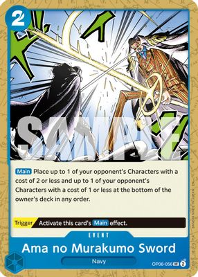 Ama no Murakumo Sword OP06-056 card