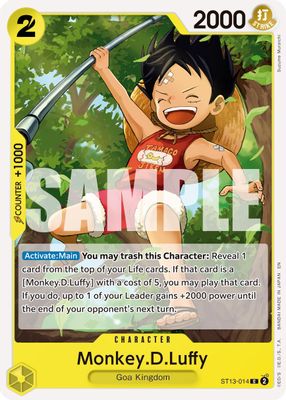 Monkey.D.Luffy ST13-014 card