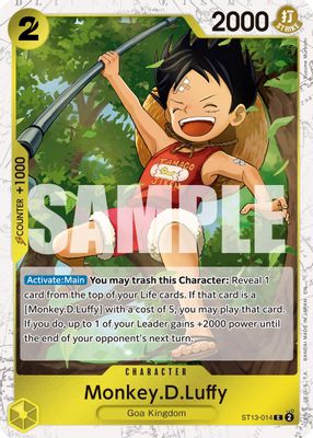 Monkey.D.Luffy ST13-014 card