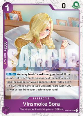 Vinsmoke Sora OP06-063 card