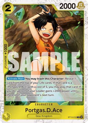 Portgas.D.Ace ST13-010 card