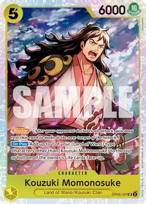 Kouzuki Momonosuke OP06-107 card