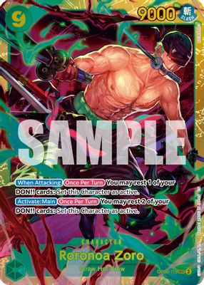 Roronoa Zoro OP06-118 card