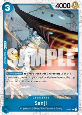 Sanji P-068 card
