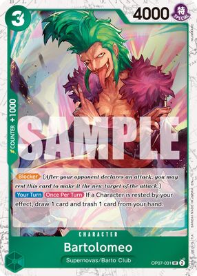Bartolomeo OP07-031 card