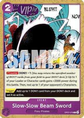 Slow-Slow Beam Sword OP07-076 card