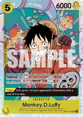 Monkey.D.Luffy OP07-109 card