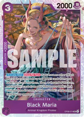 Black Maria OP08-074 card