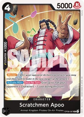 Scratchmen Apoo OP08-087 card