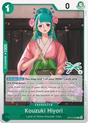 Kouzuki Hiyori OP12-028 card