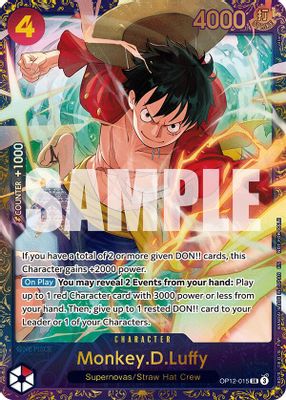 Monkey.D.Luffy OP12-015 card