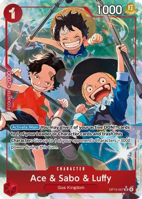 Ace & Sabo & Luffy OP13-007 card