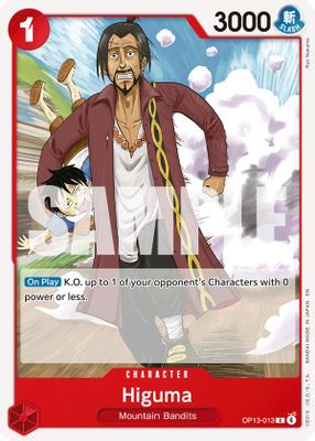 Higuma OP13-013 card