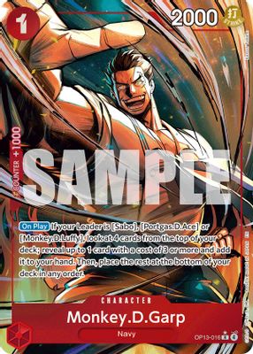 Monkey.D.Garp OP13-016 card