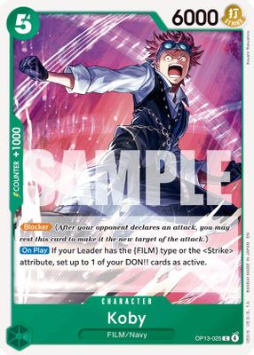 Koby OP13-025 card