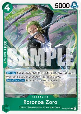 Roronoa Zoro OP13-037 card