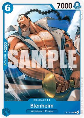 Blenheim OP13-049 card