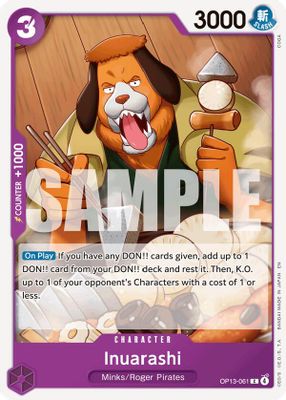 Inuarashi OP13-061 card