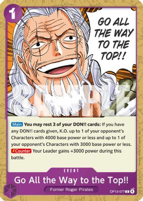 Go All the Way to the Top!! OP13-077 card