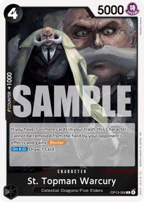 St. Topman Warcury OP13-089 card