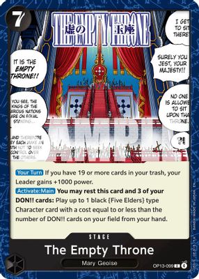 The Empty Throne OP13-099 card