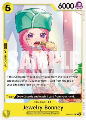 Jewelry Bonney OP13-109 card