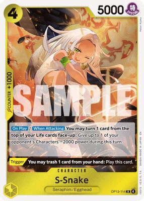 S-Snake OP13-114 card