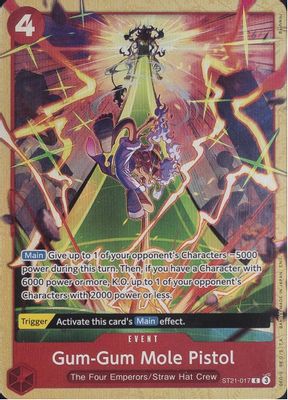 Gum-Gum Mole Pistol ST21-017 card