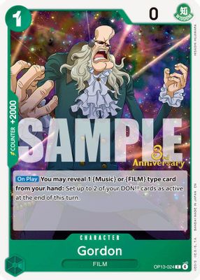 Gordon OP13-024 card