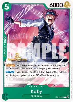 Koby OP13-025 card