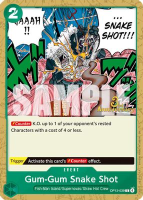 Gum-Gum Snake Shot OP13-039 card