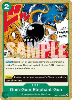 Gum-Gum Elephant Gun OP13-038 card