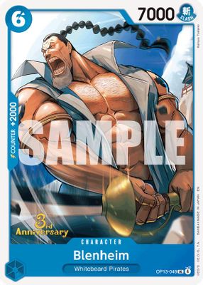 Blenheim OP13-049 card