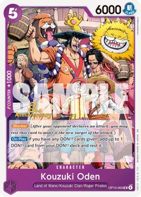 Kouzuki Oden OP13-063 card