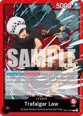 Trafalgar Law OP14-001 card
